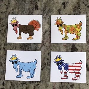 ✨LIMITED EDITION✨ Thanksgiving day goat sticker bundle!🦃